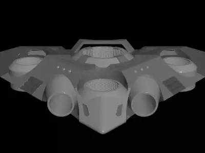 Triangle Type Drone - Concept 3D model