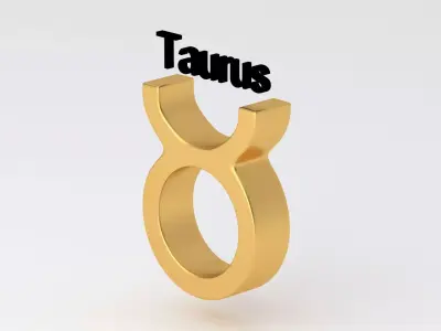 Astrological Sign taurus 3D model