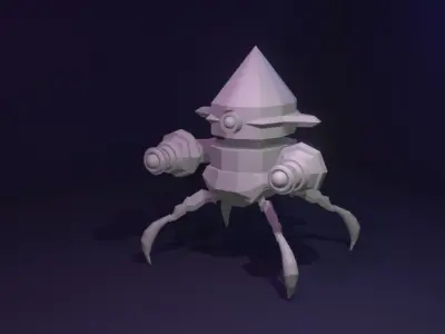 Scifi Robot GR02 3D Model Low-poly 3D model