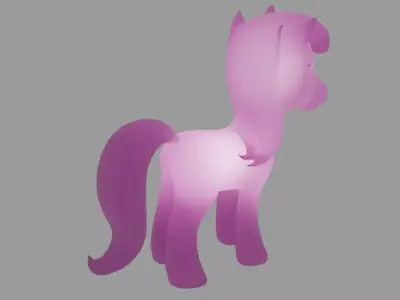 Pony Indirect Lighting 3D model