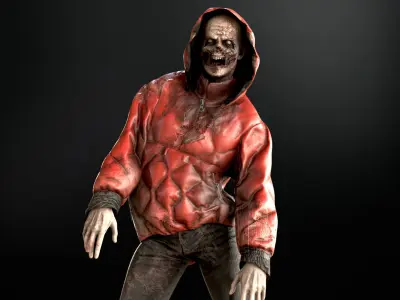 City Zombie4 Low-poly 3D model