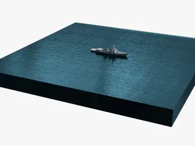  Combat Destroyer KDX III Batch II Aegis on Water 