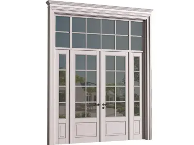 Entrance Outdoor classic street Doors 3D model