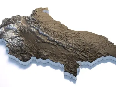 Bulgaria Country Terrain 3D model