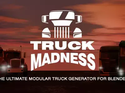 Truck Madness The Ultimate Modular Truck Generator for Blender 3D model