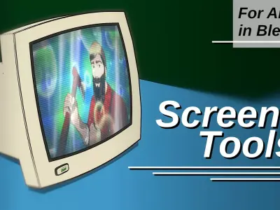 For Anime in Blender - Screen Tools 3D model