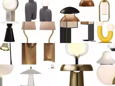  100 Table Lamp combo  3D Model 3D Model Pack