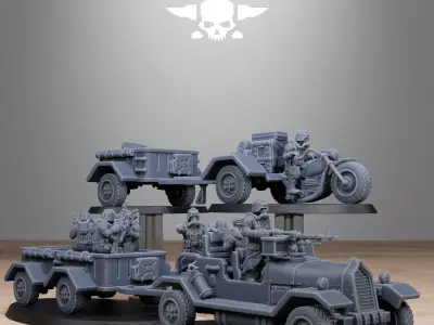GrimGuard Support Vehicles 3D print model