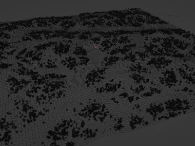 Beach Scene - Sand Dunes 3D model