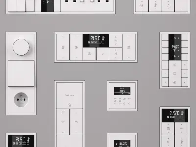 Jung LS  ZERO  KNX Smart Home Kit 34 items 3D model