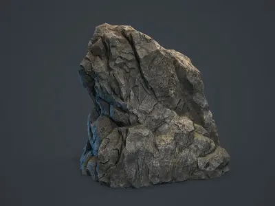 Rock Boulder 9 Low-poly 3D model