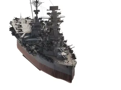 IMPERIAL JAPANESE NAVY WW2 BATTLE CRUISER 3D model