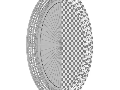 Leeper Oval Wall Mirror WRMG5943 3D model