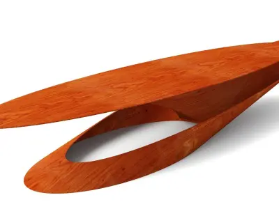 Alavus Large Coffee Table Low-poly 3D model