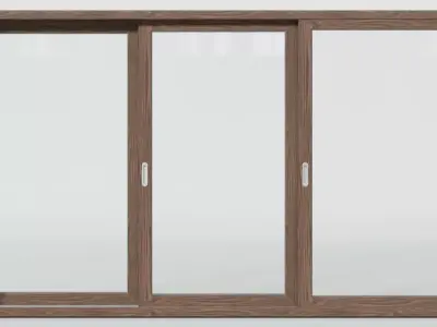 Sliding Door Wood 3d Model 3090 mm x 1920 mm 3D model 3D model