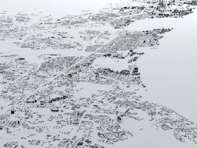 Mumbai Streets and Buildings 3D model