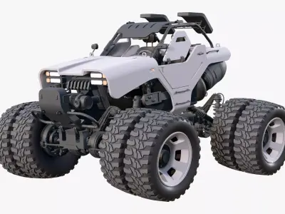 RC Monster Truck Toy M1 3D model