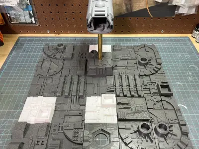 Death Star Tile Support Stand 3D print model