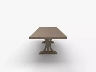 Winner Only Casual Dining Pedestal Table with Leaf 3D model