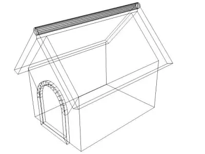 Dog House - Type 1 3D model