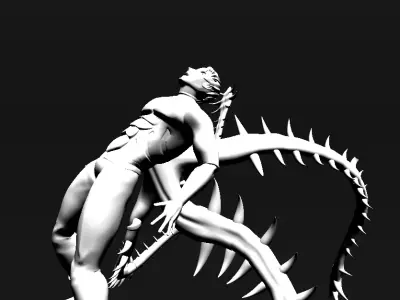 Zent -Ghoul  Low-poly 3D model