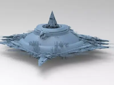 Prison dome sphere base 3D model
