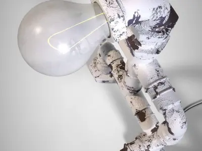 lamp man Free 3D model