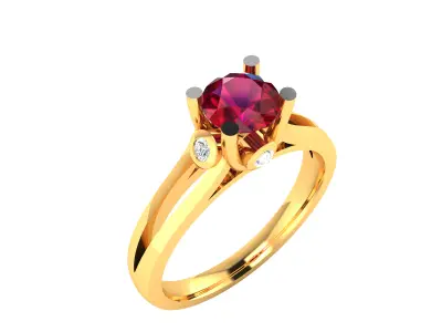 Women Ring  Render 3dm STL OBJ FBX Details 3D print model 48