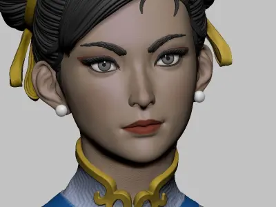 CHUN LI STREET FIGHTER 6 3D STL  3D print model