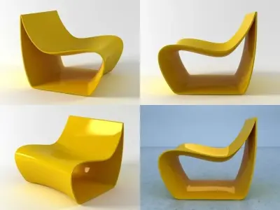 Sign armchair 3D model