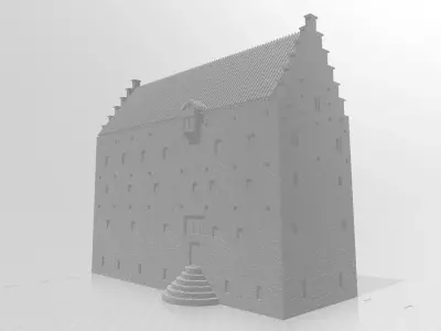 Medieval Swedish Castle Glimmingehus 3D print model