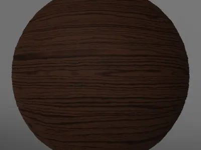 Seamless PBR Wood - Walnut Dark 001 Texture
