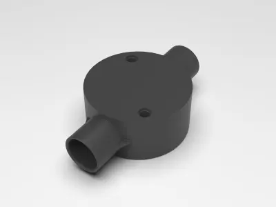 20mm-2-way-Junction-Box pipe fitting 3D print model