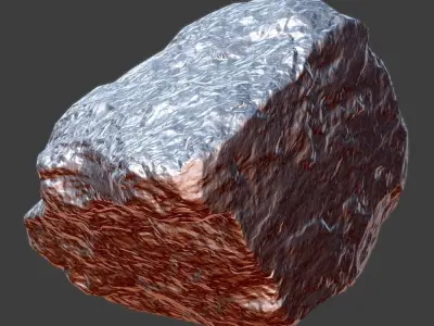 Mona Stone Low-poly 3D model