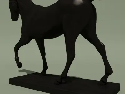 Horse Statuette 3A 3D model
