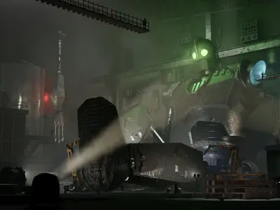 Iron Giant Rigged Low-poly 3D model