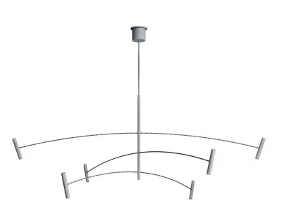 Aerial Chandelier by Sean Lavin from Tech Lighting Large 3D model