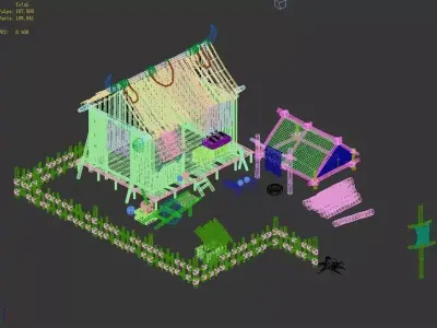 Grocery store 366 3D model