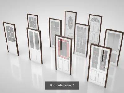 Interior doors Collection 3D Model Pack