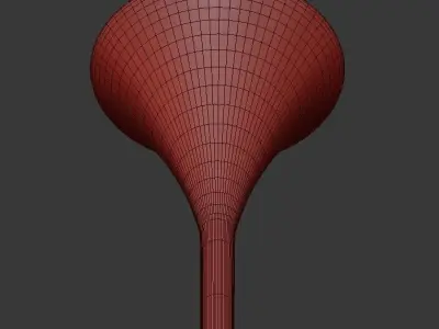 TEARDROP 3 clock with three rods 3D model