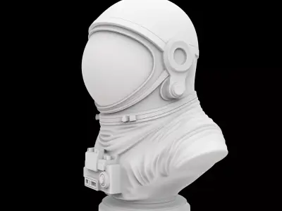 Astronaut Bust 3D Print Model 3D print model