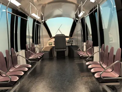 MONORAIL san francisco light rail project 3D model