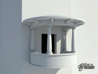 Balcony 2 FREE Free low-poly 3D model