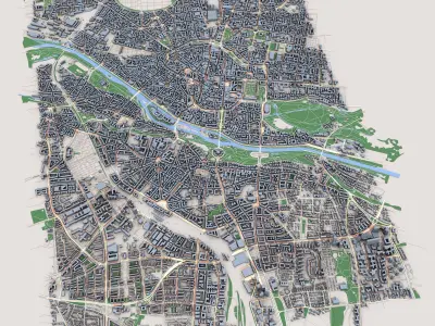 Munich City Germany 3D model