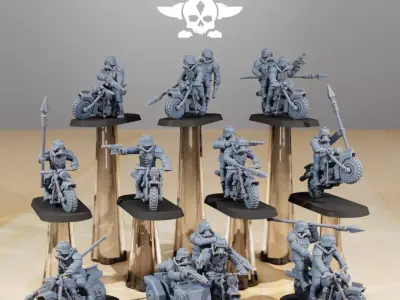 GrimGuard Death Bikers 3D print model