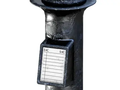 coin-operated binoculars 3D model