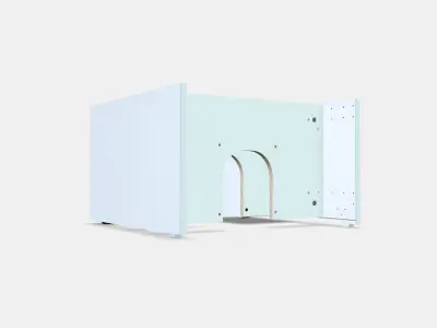 METOD Wall cb frm f b-in extractor hood Low-poly 3D model
