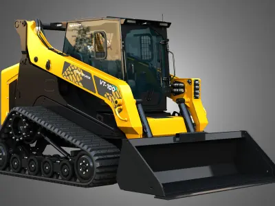 VT-100 Compact Track Loader - Bucket 3D model