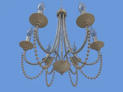 Vintage Chandelier Lamp 3D model