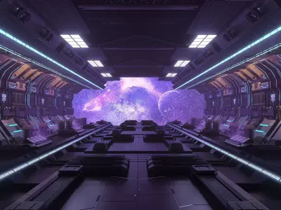 Scifi Spaceship Corridor  3D model